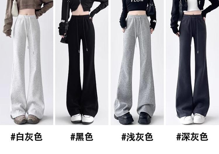 Drawstring Waist Bootcut Sweatpants Product Image