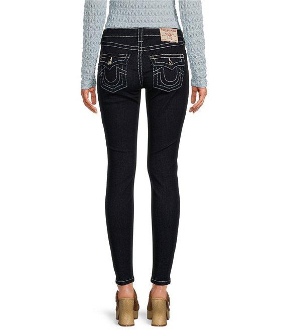 True Religion Jennie Mid Rise Curvy Skinny Flap Pocket Jeans Product Image