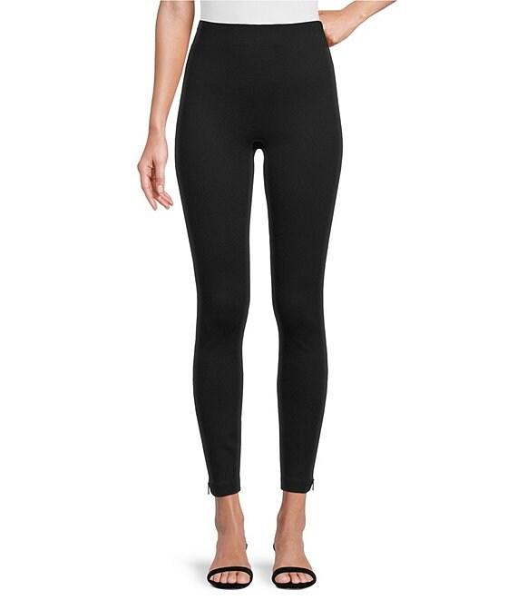 Spanx Super Smooth Perfect Fit Ponte Zip Ankle Length Pull On Leggings Product Image