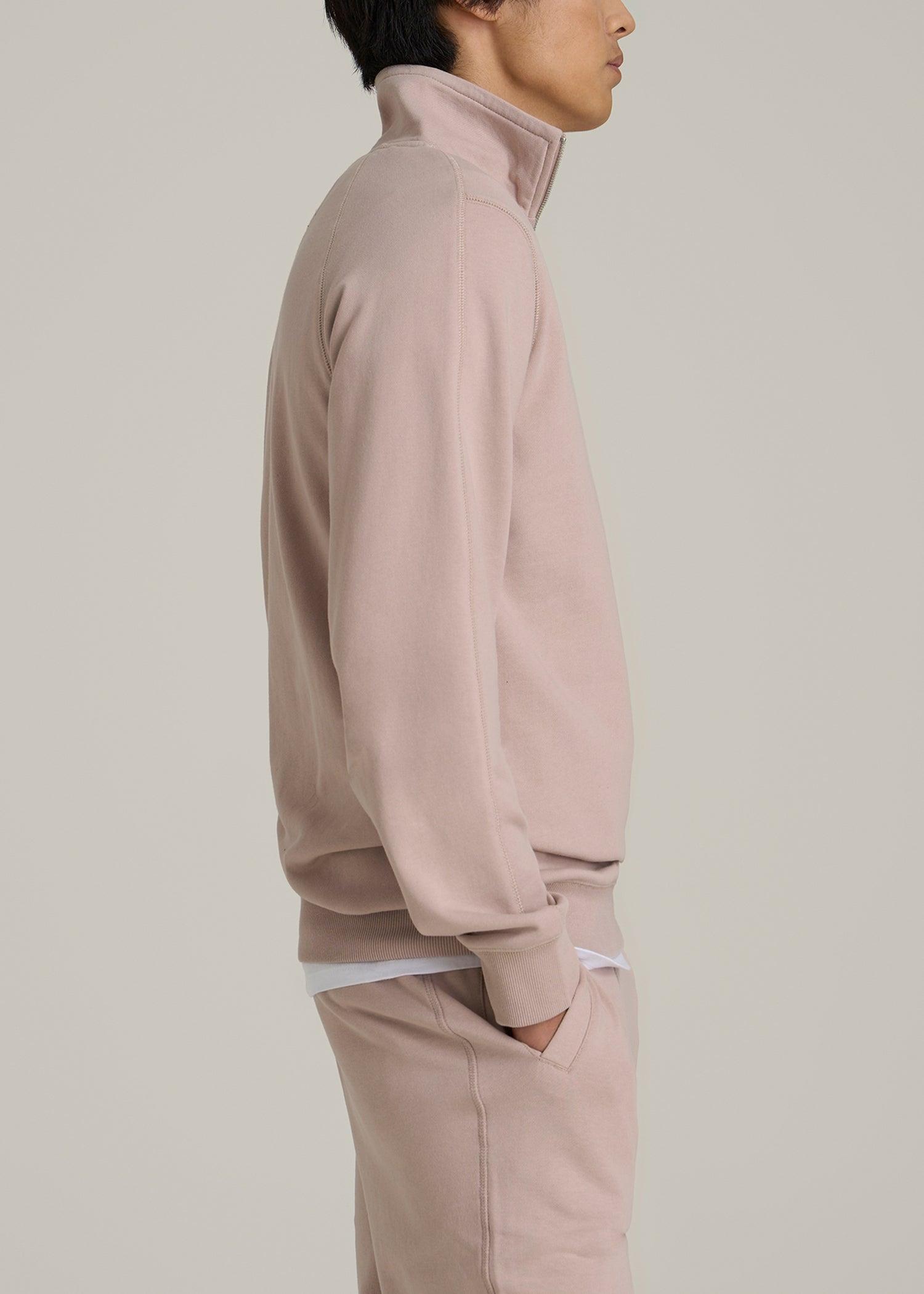 Wearever 2.0 French Terry Quarter-Zip Sweatshirt for Tall Men in Desert Rose Male Product Image