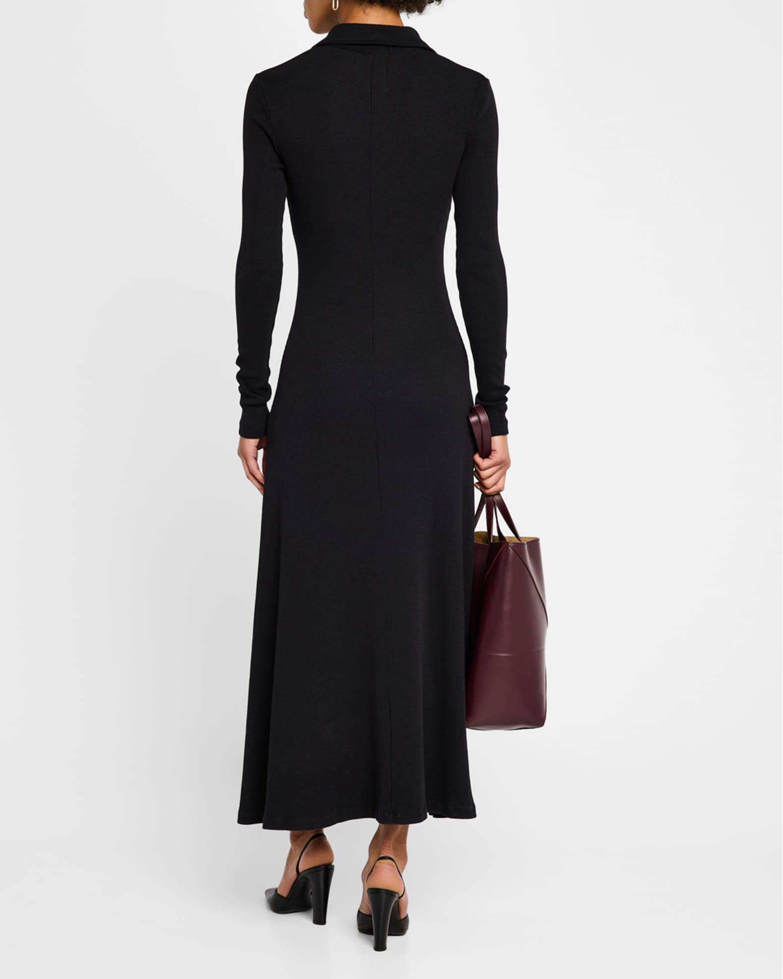 Gila Long-Sleeve Rib Polo Dress Product Image