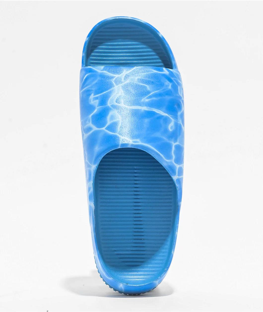 Nike Calm Coast & Signal Blue Slide Sandals Product Image