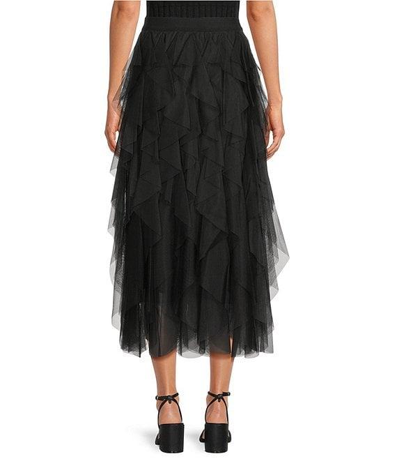 Chelsea & Violet Asta Tulle Midi Skirt Product Image