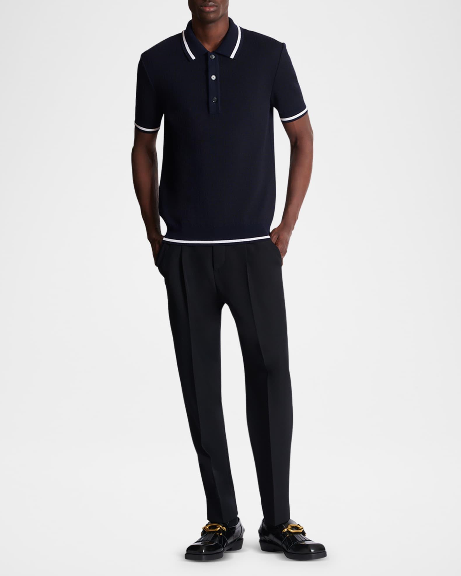 Men's Monogram Knit Polo Shirt Product Image