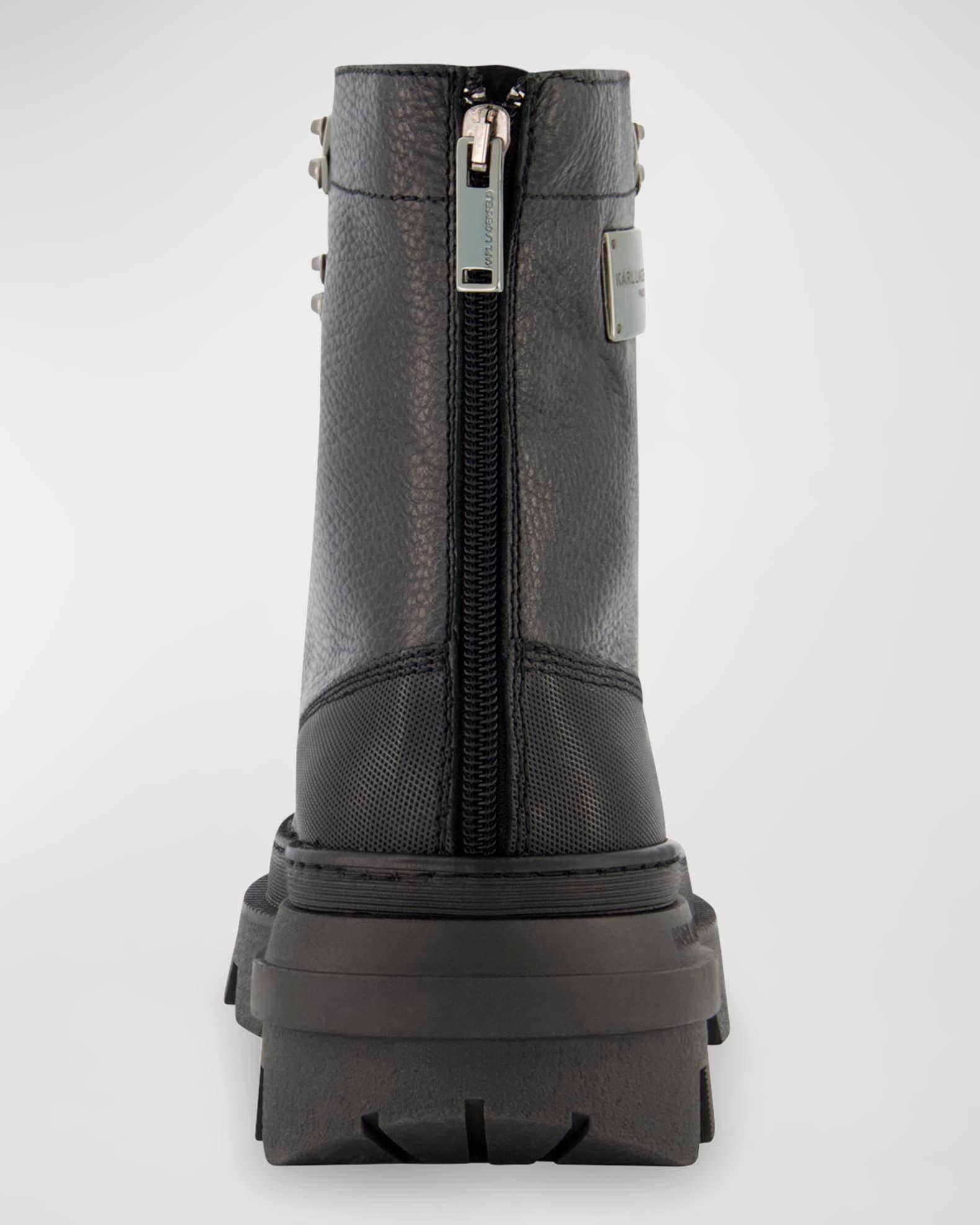 Men's Tumbled Leather Lug Sole Work Boots Product Image