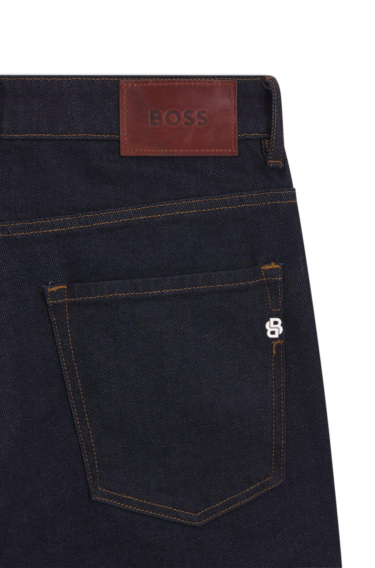 Delaware dark-blue slim-fit jeans in comfort-stretch denim Product Image