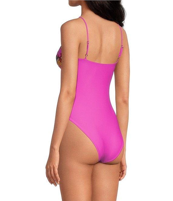 OCEANUS Mirrored Sea Beaded One Piece Swimsuit Product Image
