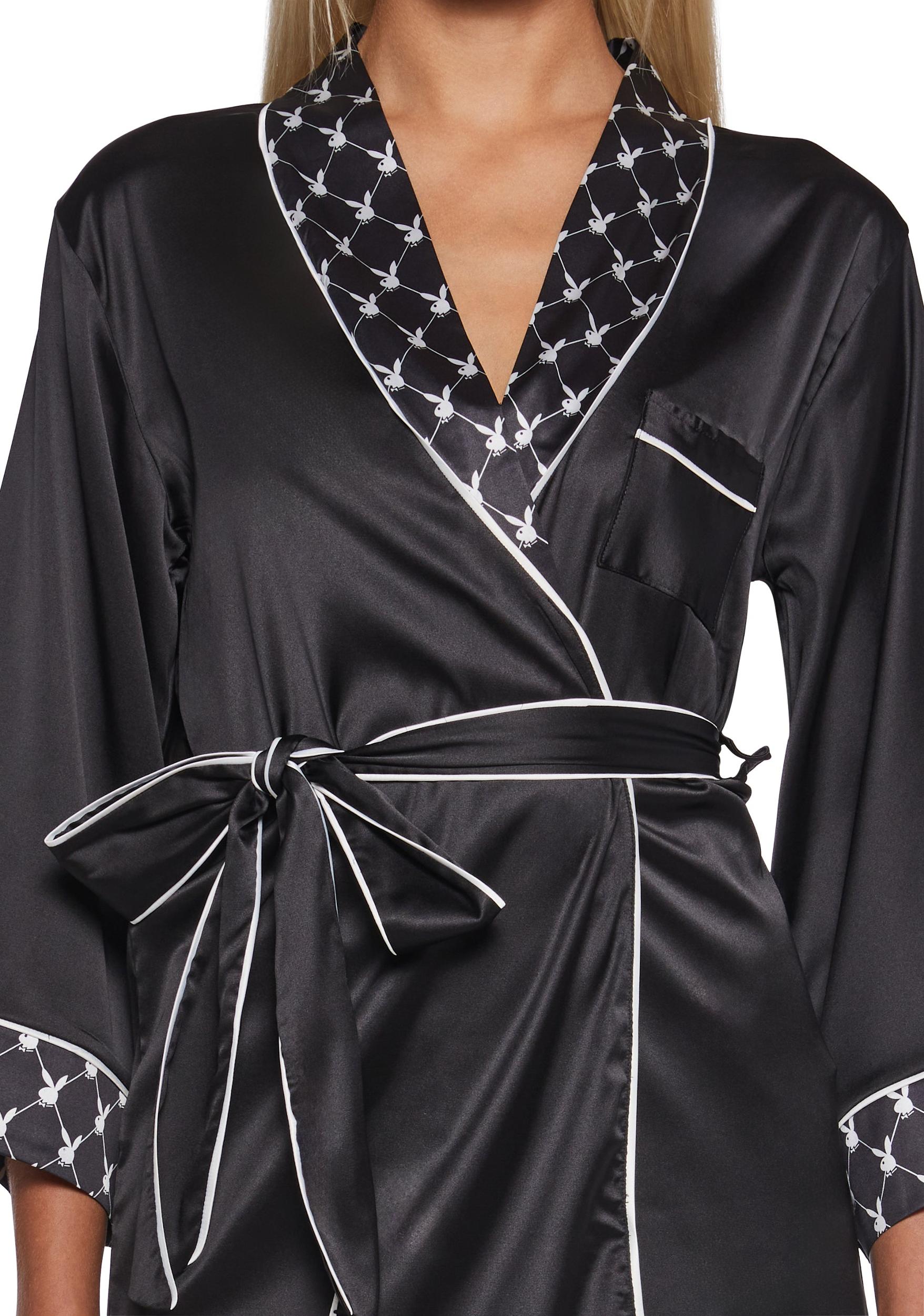 Playboy Bunny Smoke Lounge Robe Product Image