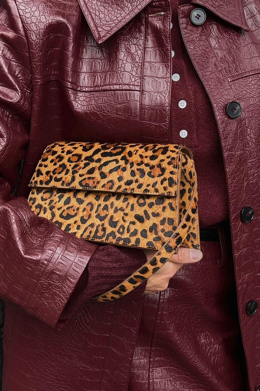 Leather Sharp Shoulder Bag Product Image