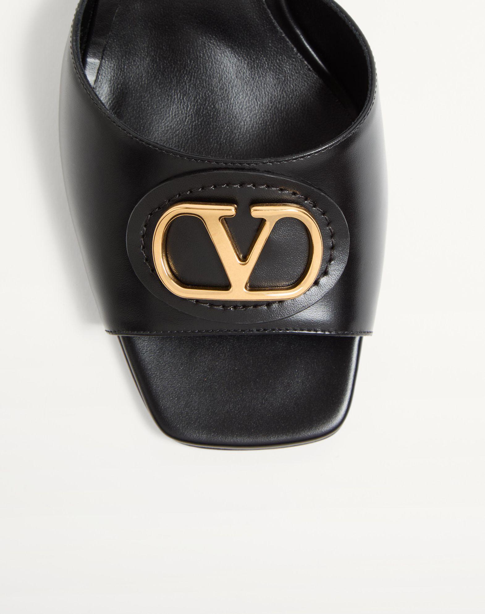 Vlogo Signature Slide Sandal In Calfskin 60Mm Product Image