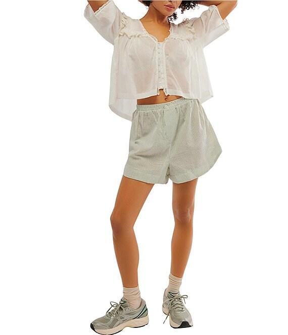 Free People Luna V Neck Short Sleeve Top Product Image