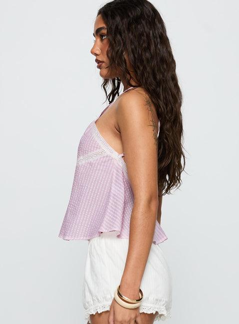 Jezabele Halter Top Pink Stripe Product Image
