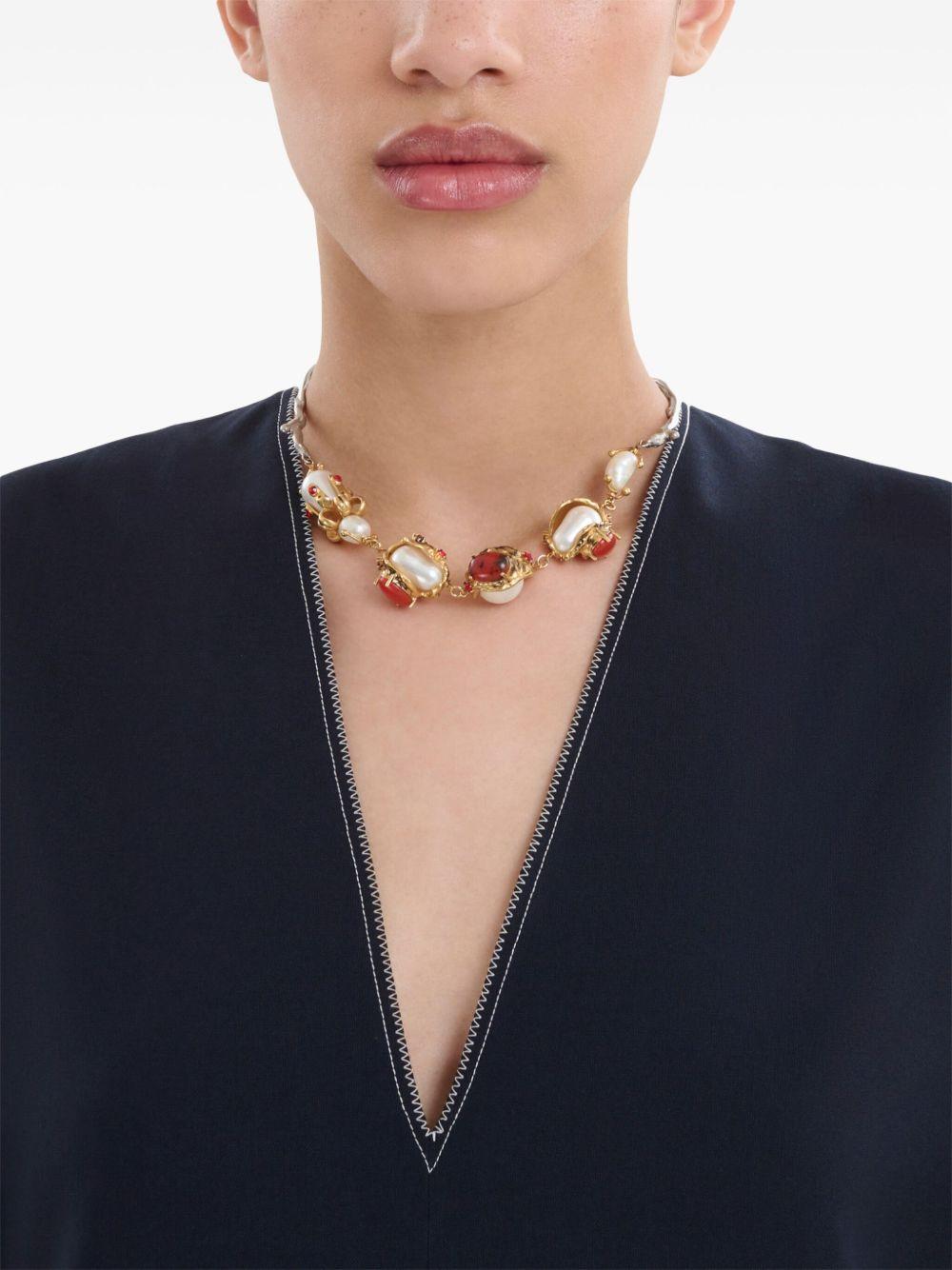 pearl-embellished necklace Product Image