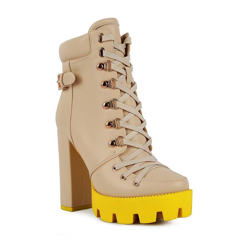 London Rag Willow Women's Platform Ankle Boots,  Product Image