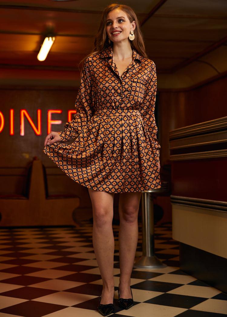 Playful Past Long Sleeve Blouse Product Image