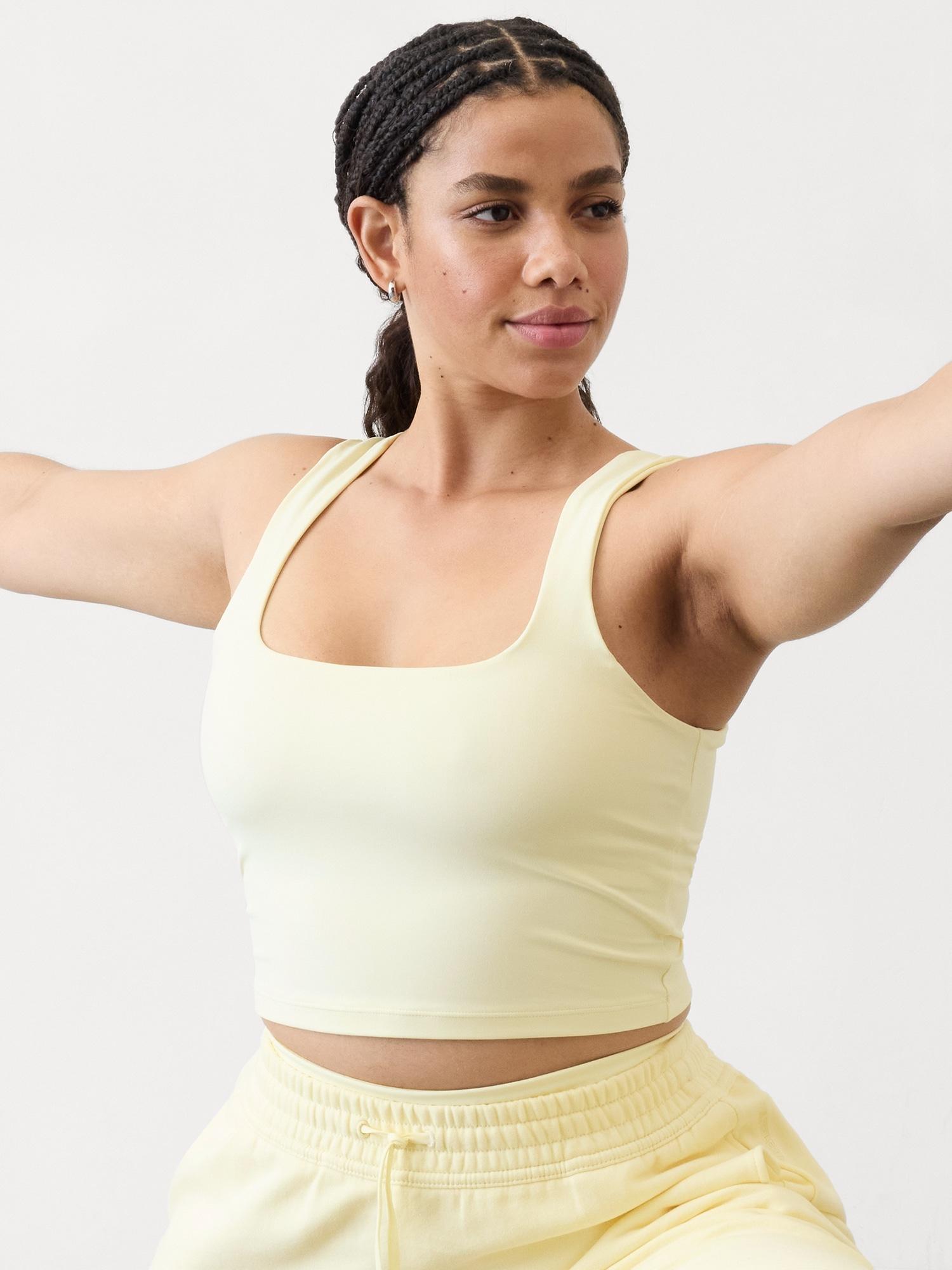 Transcend Square Neck Crop Sports Bra A-C Product Image