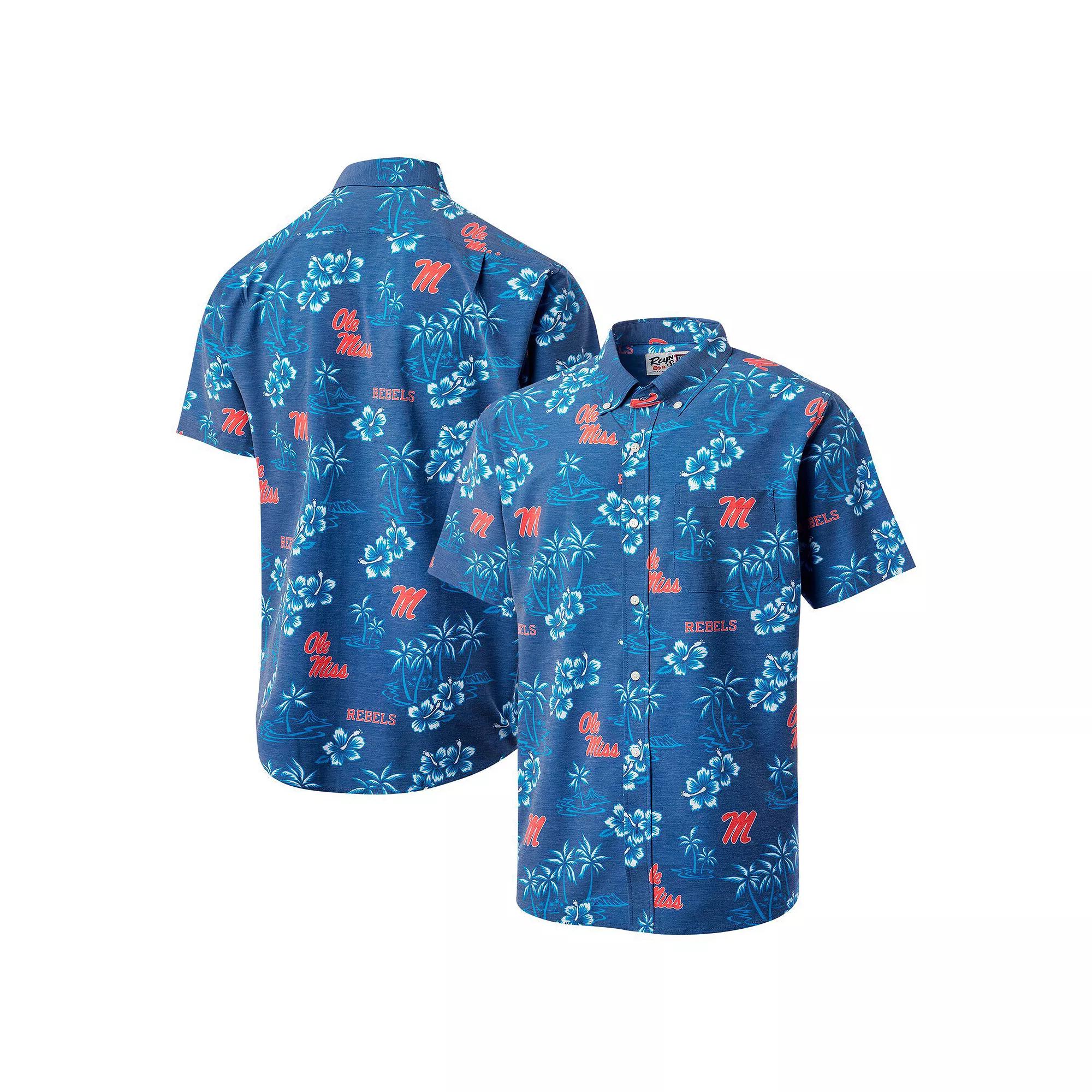 Men's Reyn Spooner Navy Ole Miss Rebels Classic Button-Up Shirt,  Product Image
