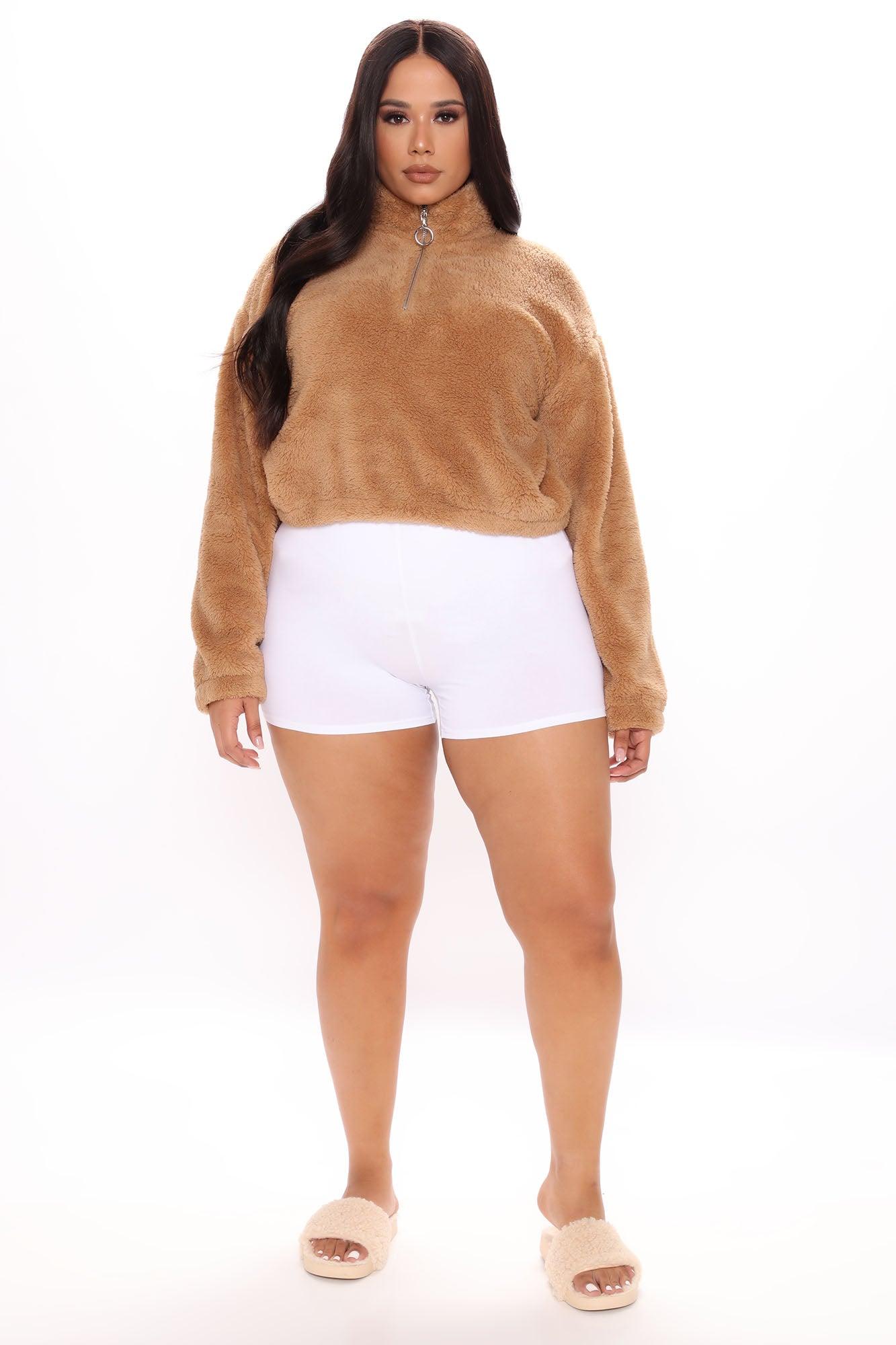Plain Jane Mini Shorts - White Product Image