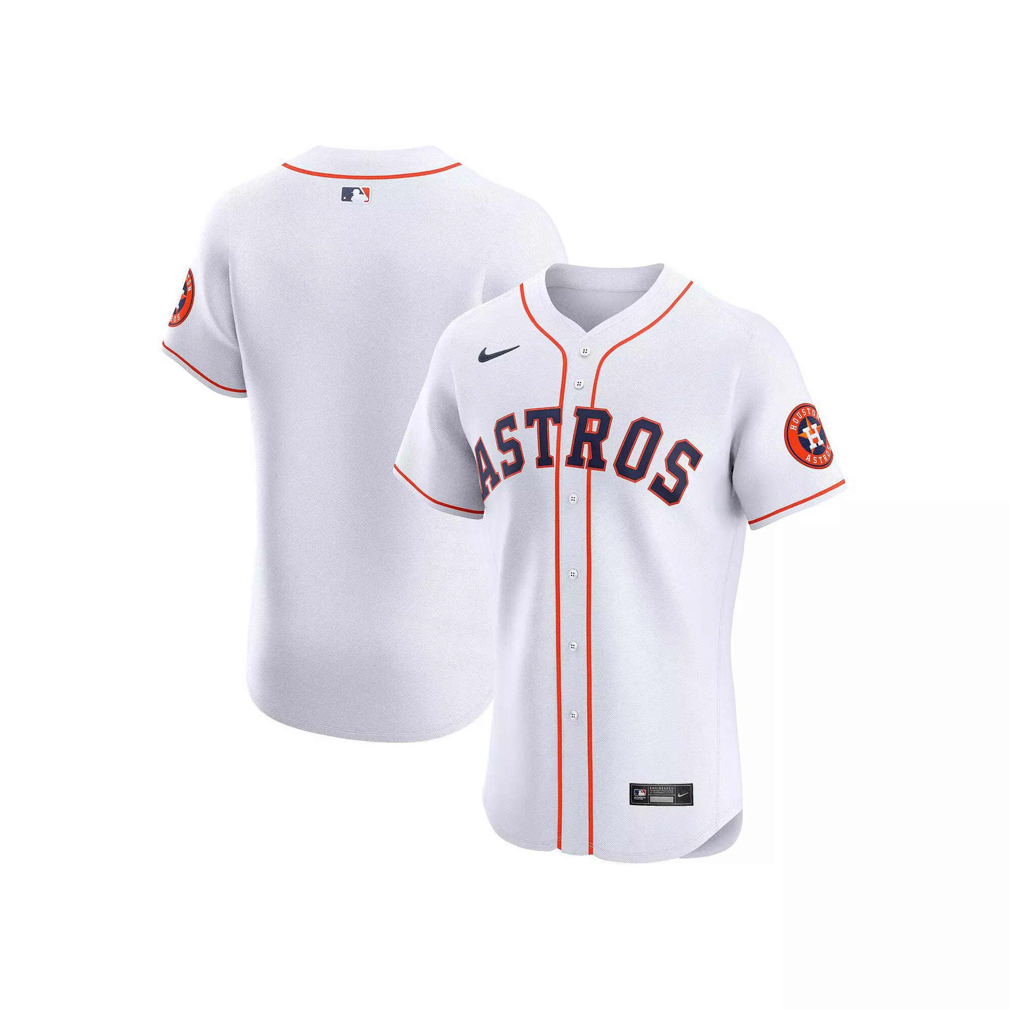 Men's Nike White Houston Astros Home Vapor Premier Elite Patch Jersey,  Product Image