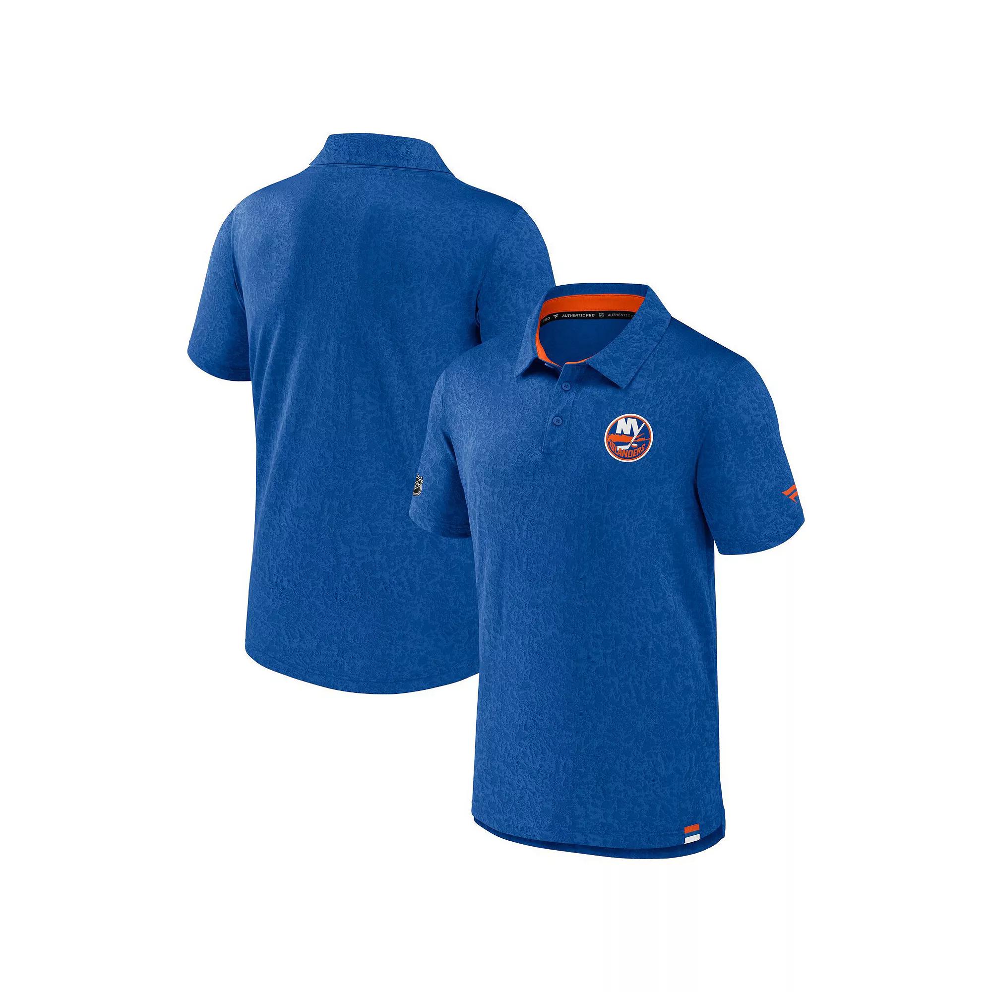 Men's Fanatics Branded  Black Minnesota Wild Authentic Pro Jacquard Polo, Size: Large Product Image