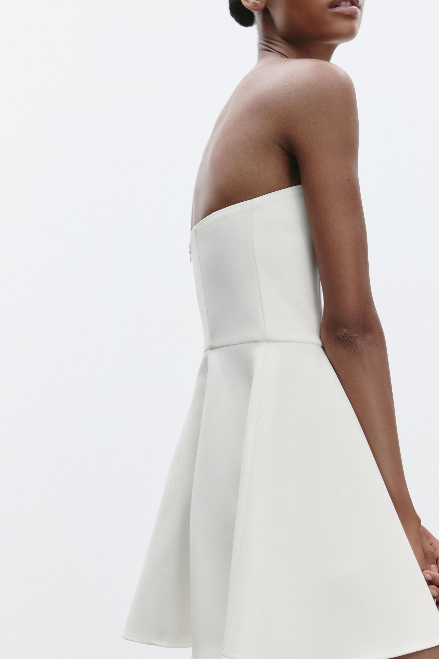 STRAPLESS SHORT DRESS Product Image