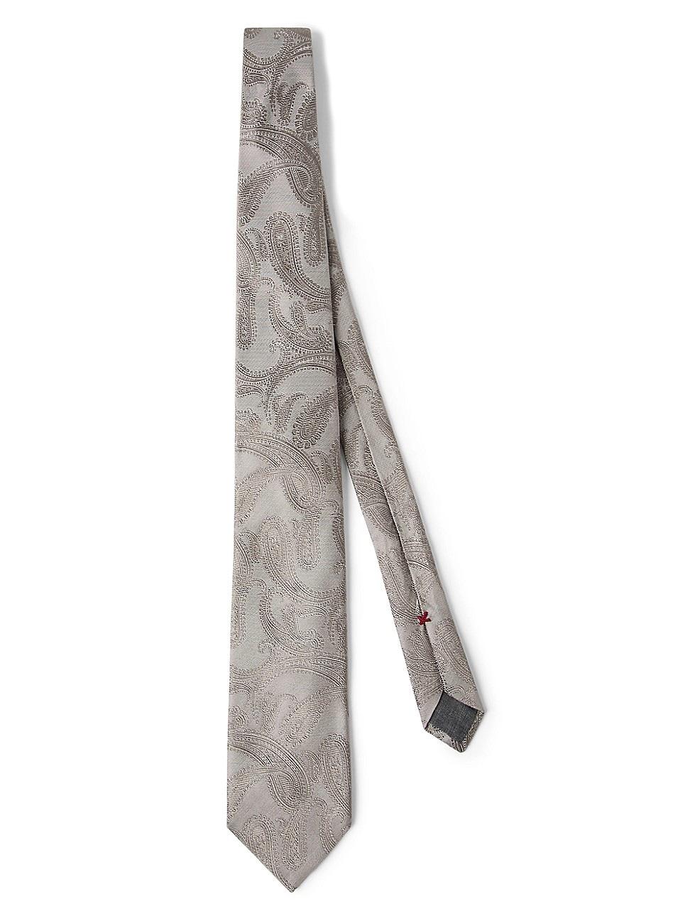 Mens Paisley Silk Tie Product Image