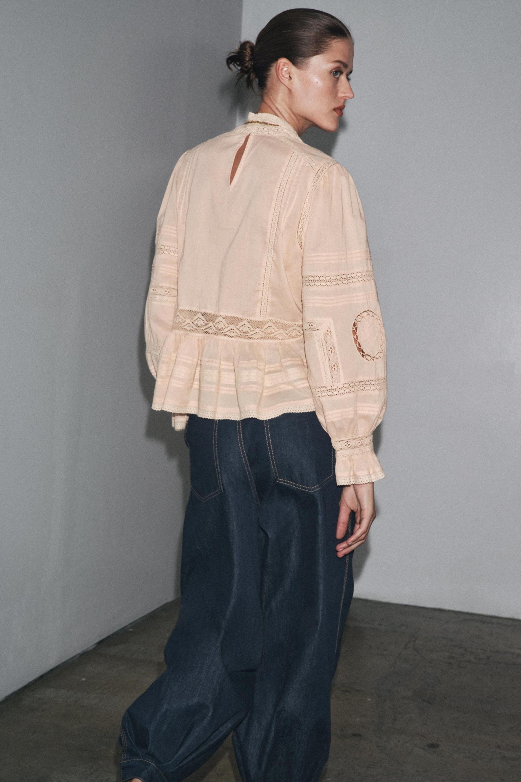 ZW COLLECTION EMBROIDERED ROMANTIC SHIRT Product Image