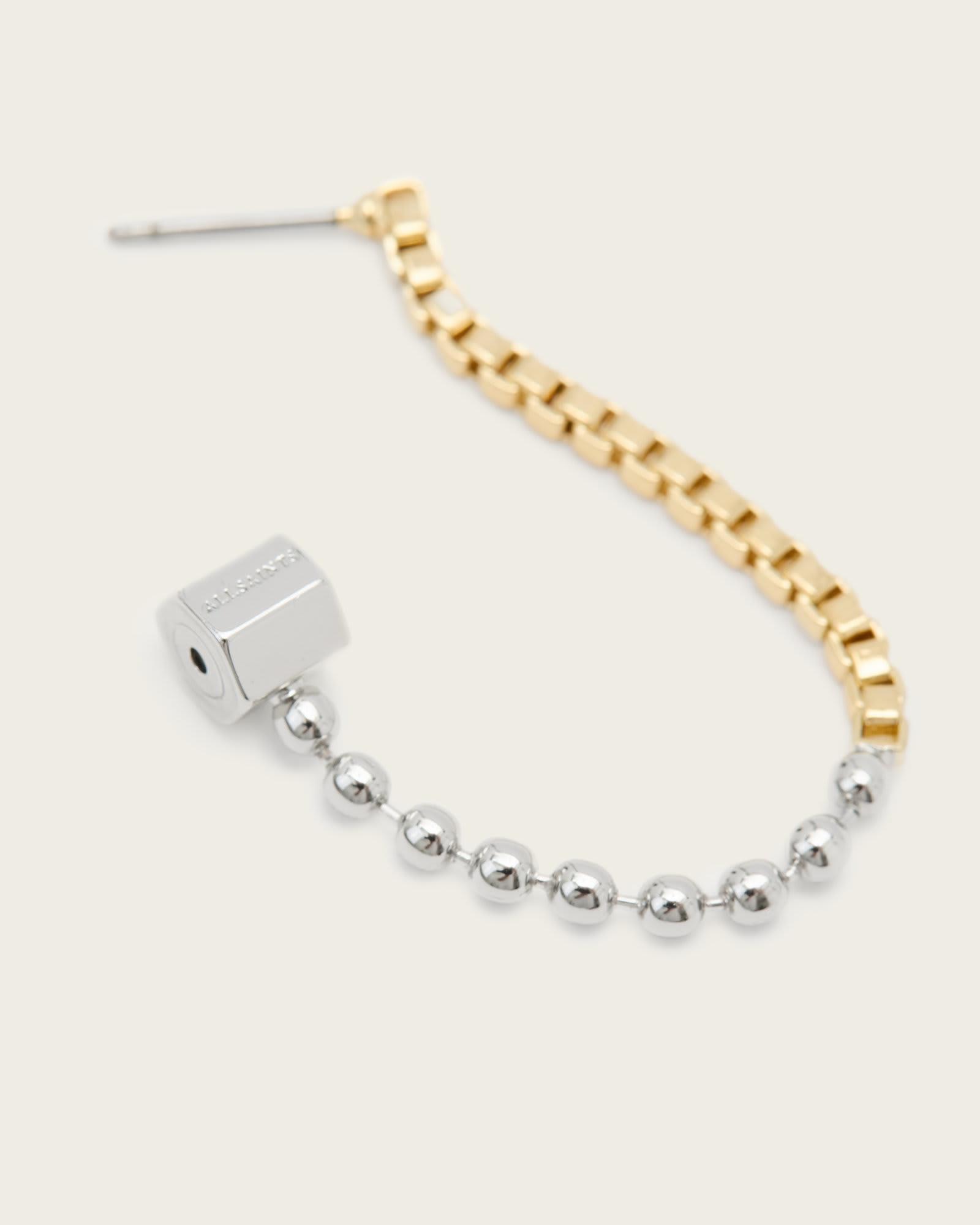 Ebby Hoop Earrings WARM SILVER | ALLSAINTS US Product Image