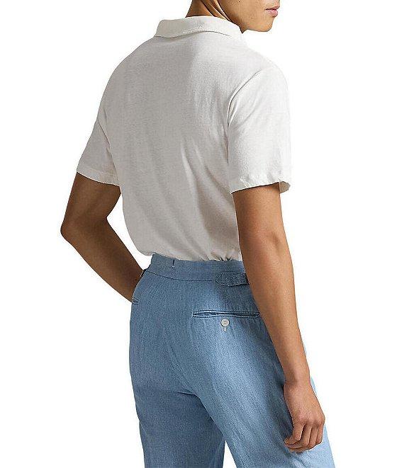 Polo Ralph Lauren Linen-Blend Short Sleeve Polo Shirt Product Image