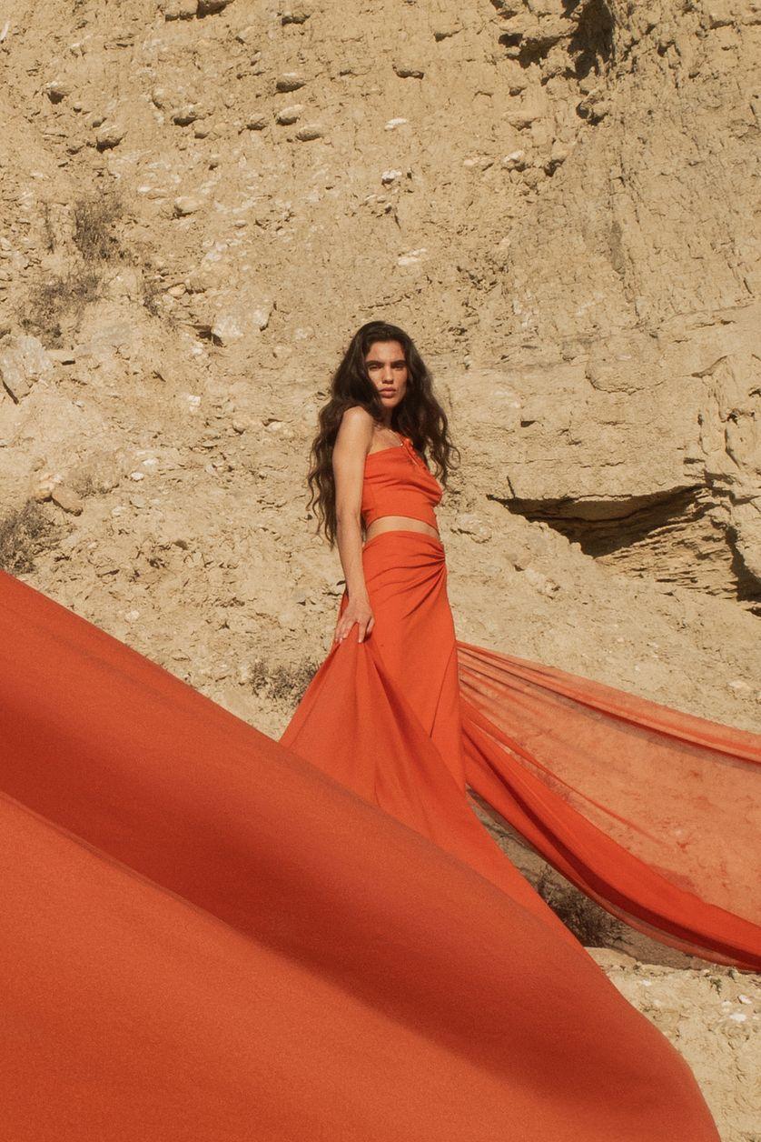 Buckle Detail Maxi Skirt Product Image