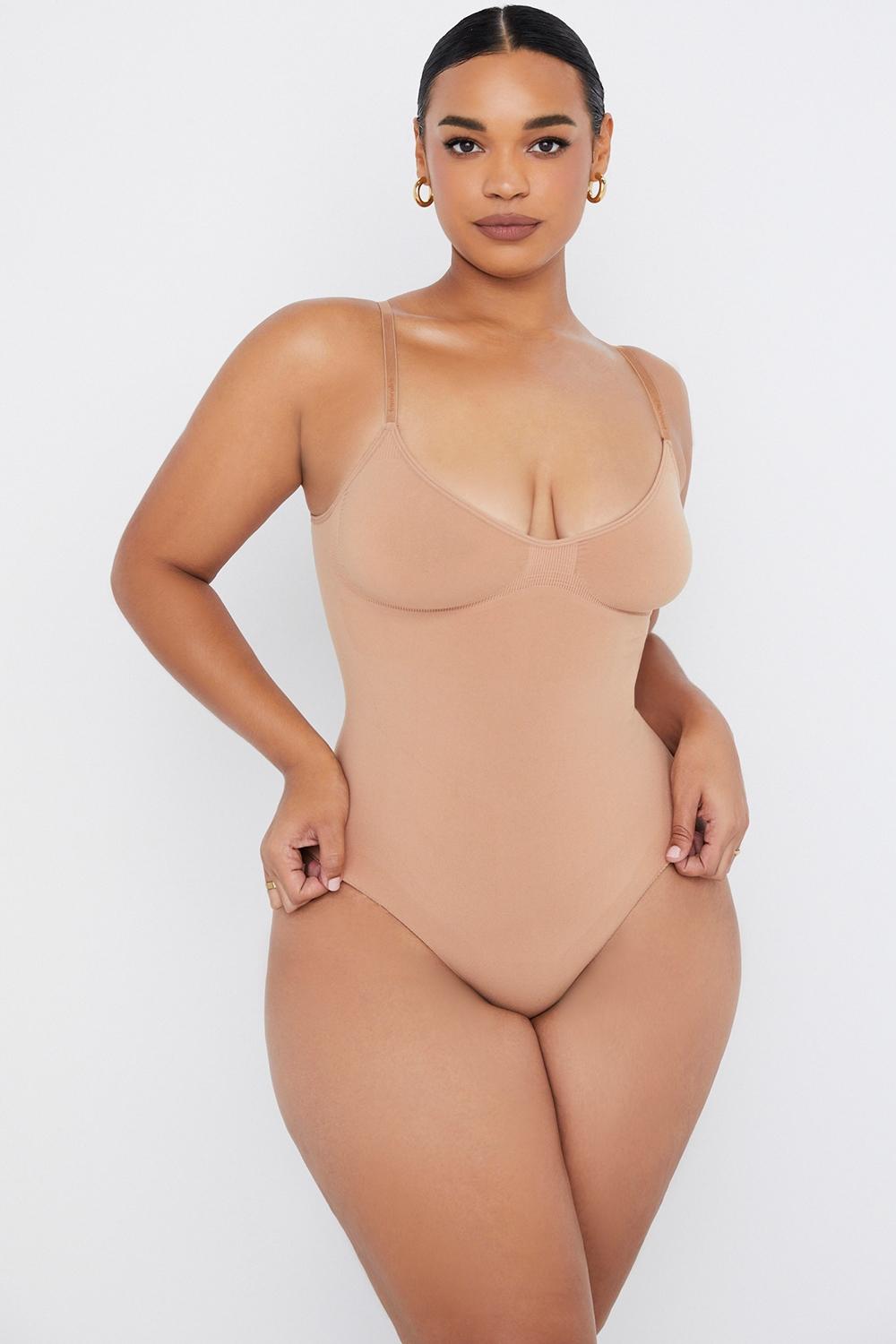  sculpting full brief bodysuit almond Product Image
