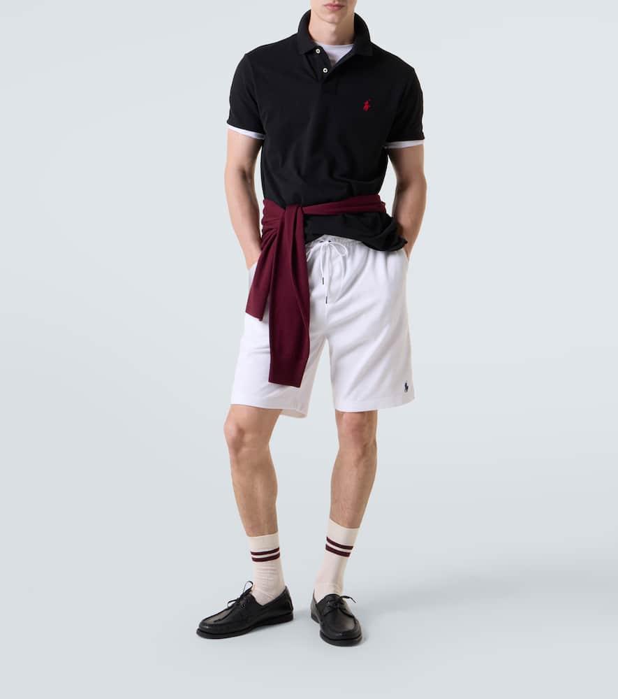 POLO RALPH LAUREN Black Polo Shirt With Classic Collar And Pony Embroidery On The Front In Cotton Man Product Image