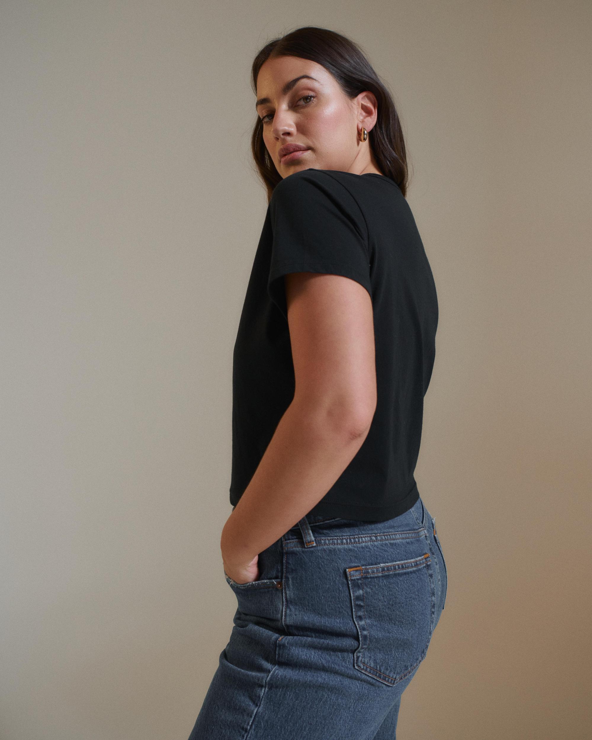 Essential Polished Body-Skimming Tee Product Image