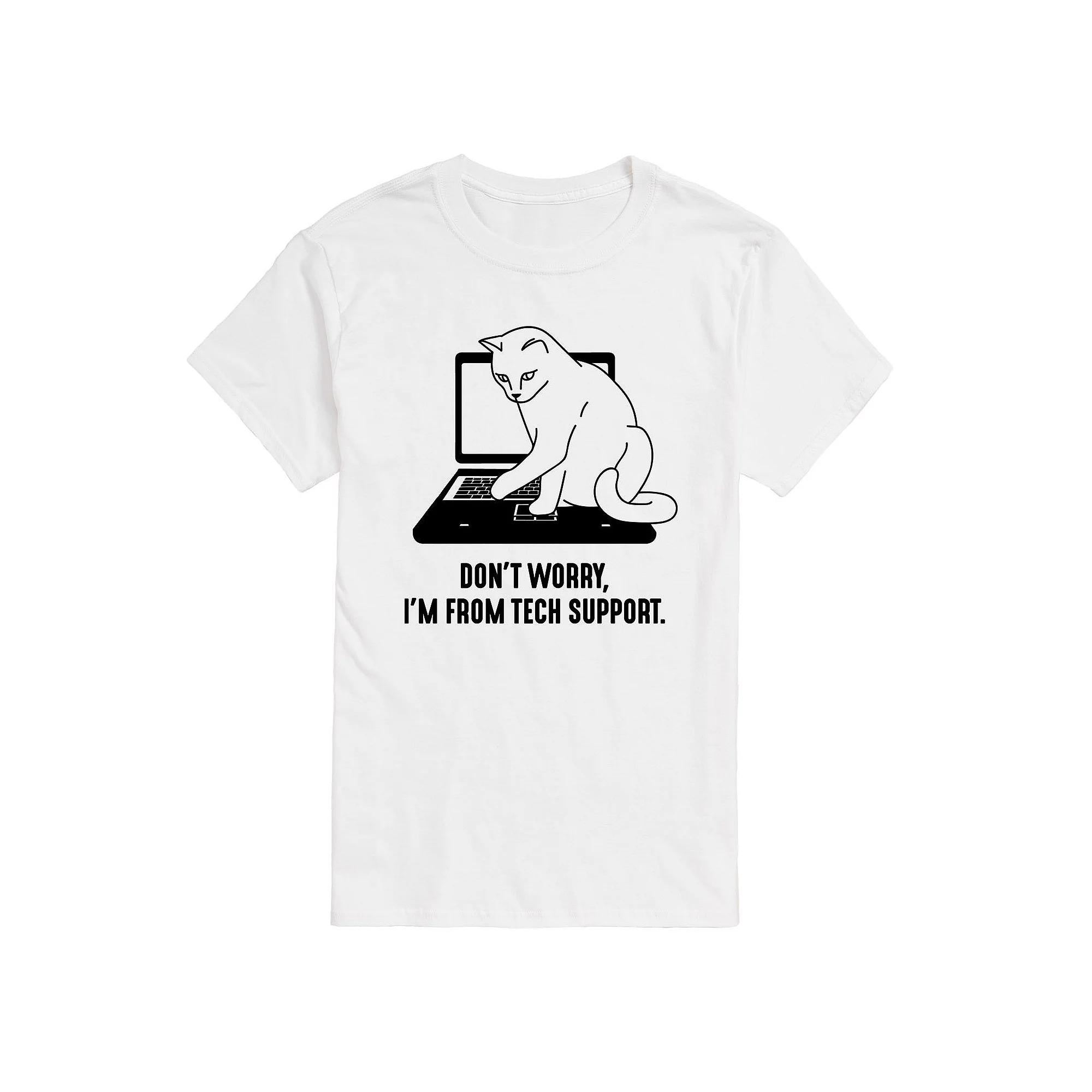 Big & Tall I'm From Tech Support Tee, Men's,  Product Image