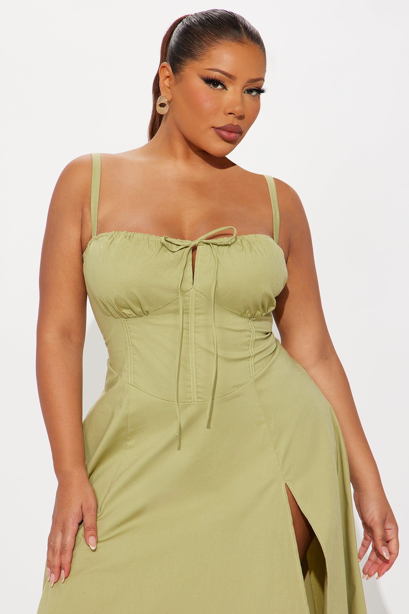 Juniper Midi Dress - Olive Product Image