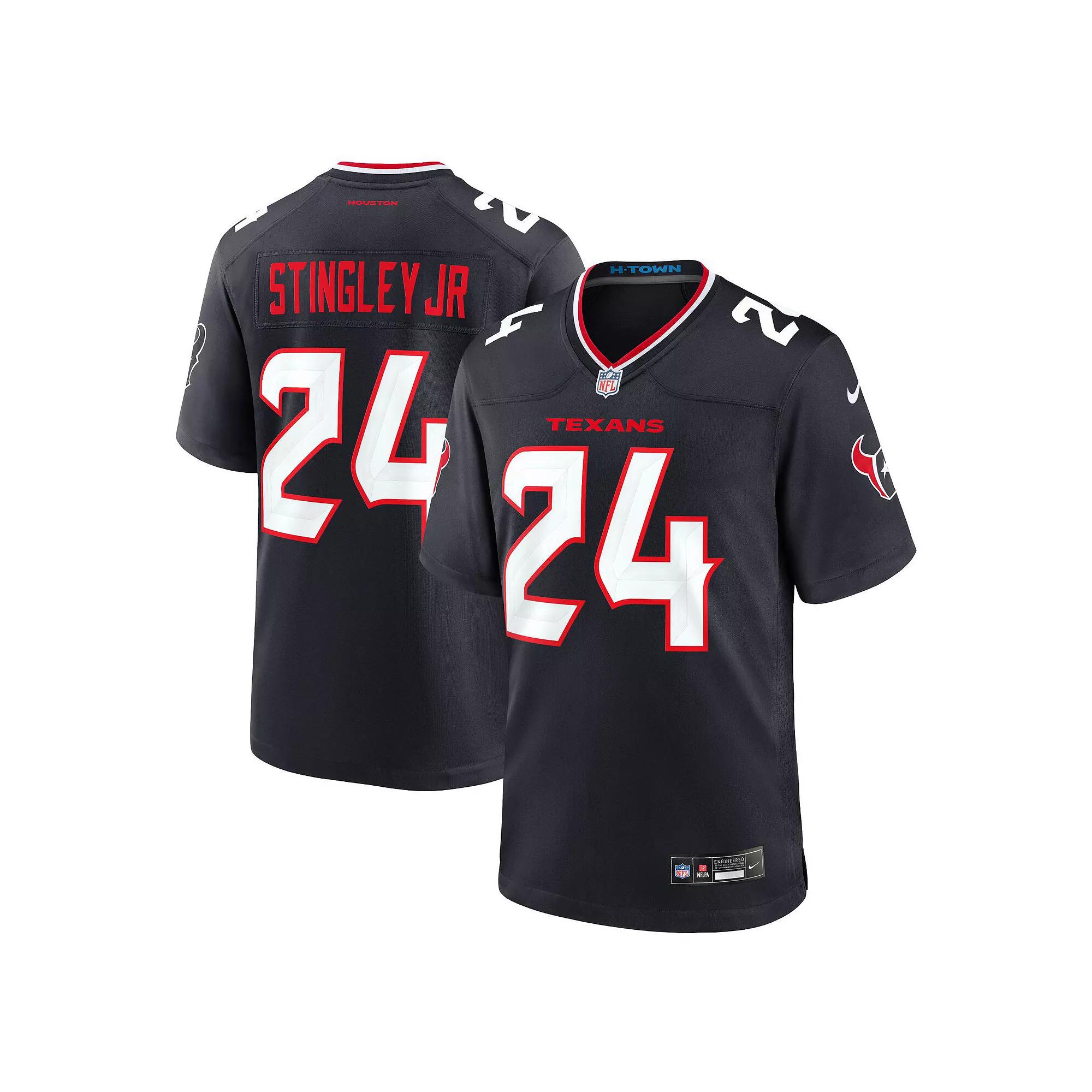 Men's Nike Derek Stingley Jr. Navy Houston Texans Game Jersey, Size: XL, Blue Product Image