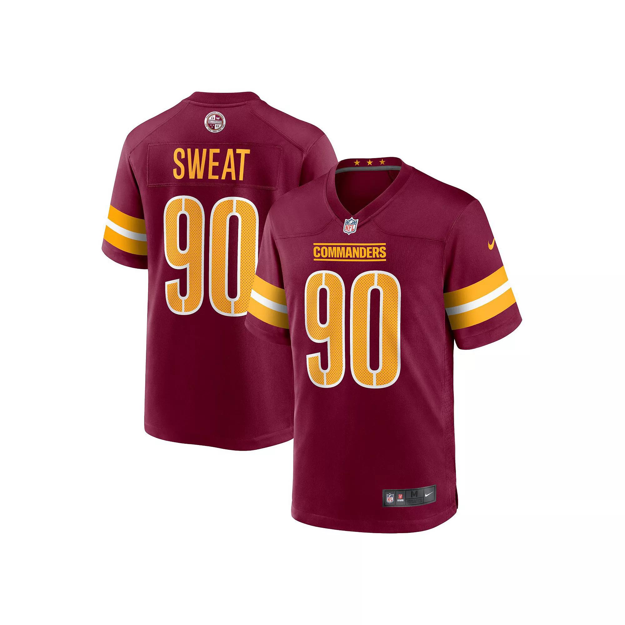 Men's Nike Montez Sweat Burgundy Washington Commanders Game Jersey, Size: Small, Wft Med Re Product Image