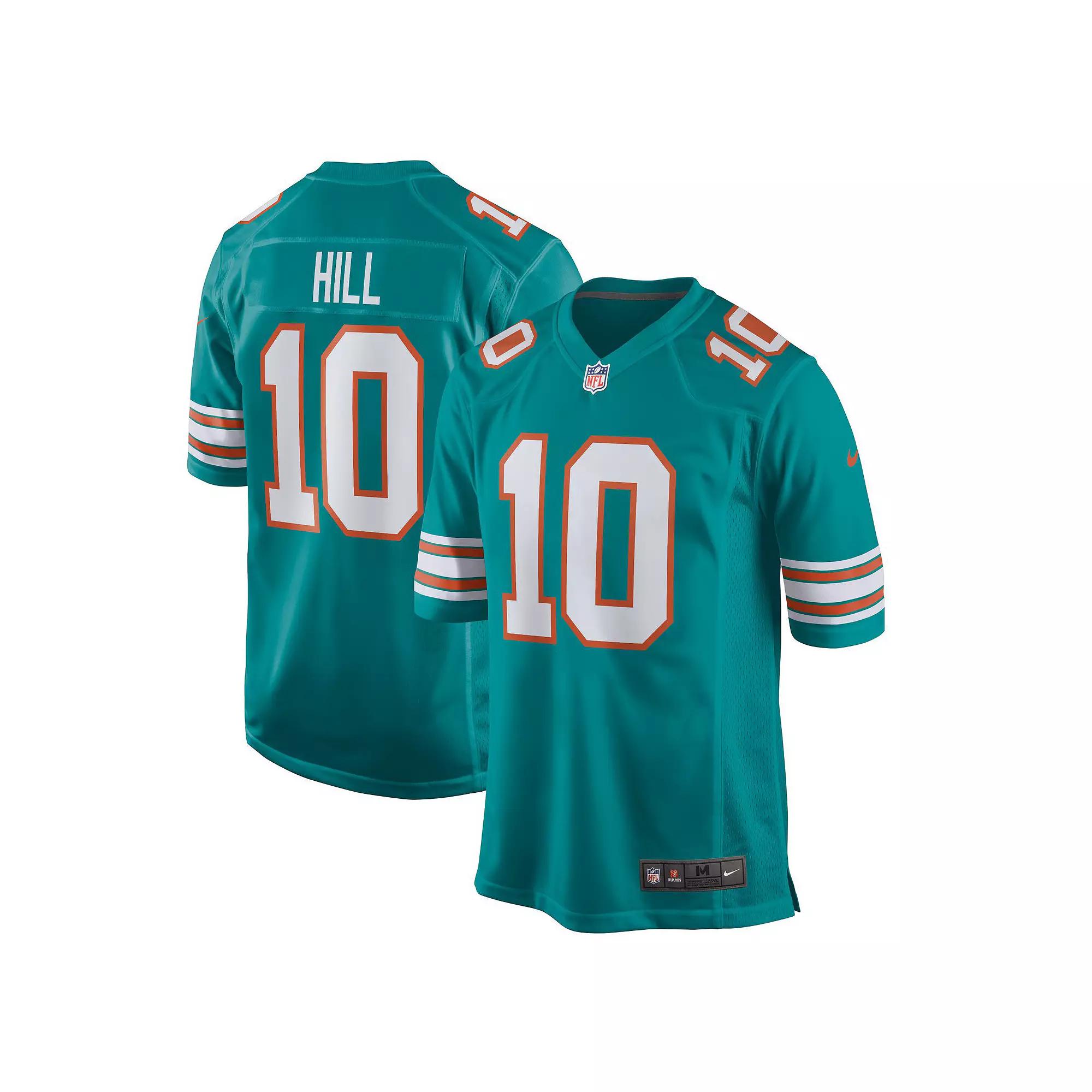 Men's Nike Tyreek Hill Aqua Miami Dolphins Alternate Game Jersey, Size: 3XL, Turquoise A Product Image