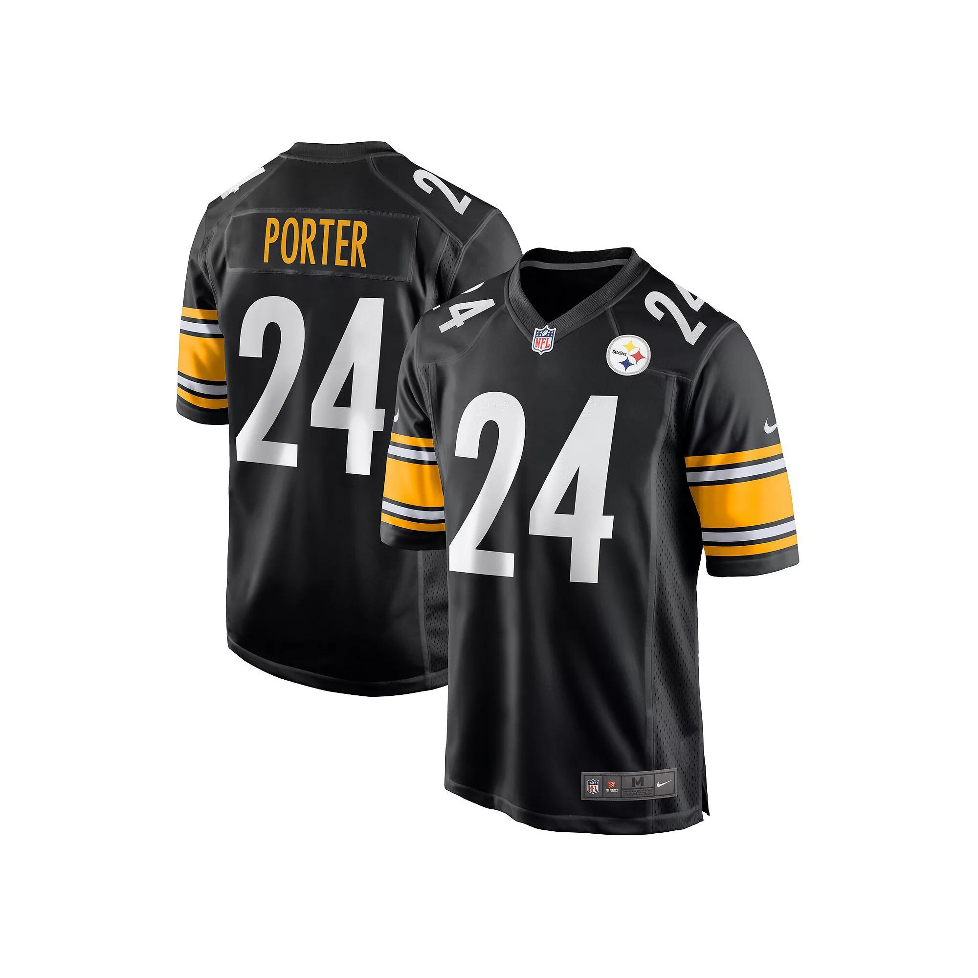 Men's Nike Joey Porter Jr. Black Pittsburgh Steelers 2023 NFL Draft Pick Game Jersey,  Product Image