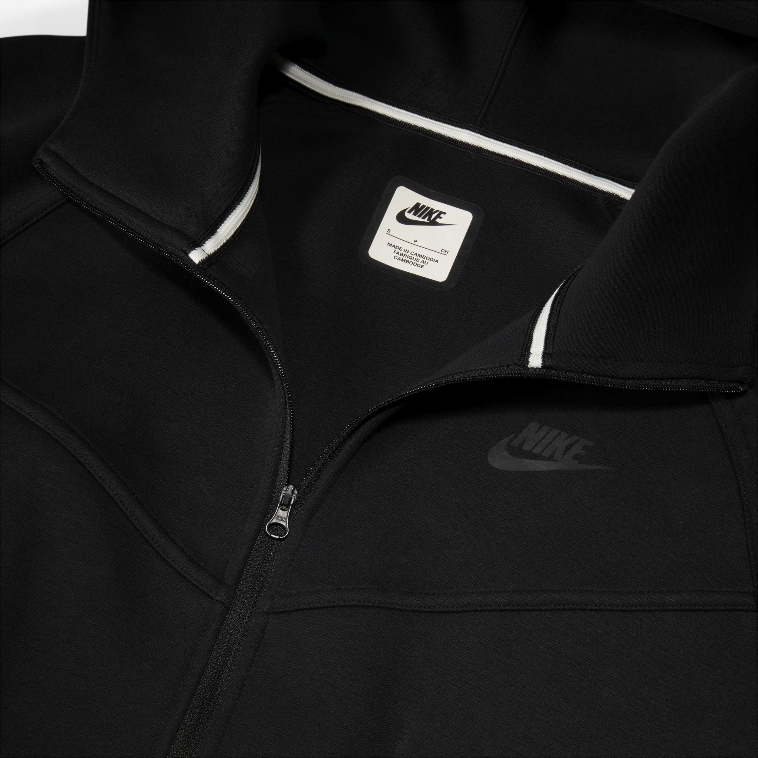 Womens Nike Sportswear Tech Fleece Windrunner Full-Zip Hoodie (Plus Size) | FB8340-010 Product Image