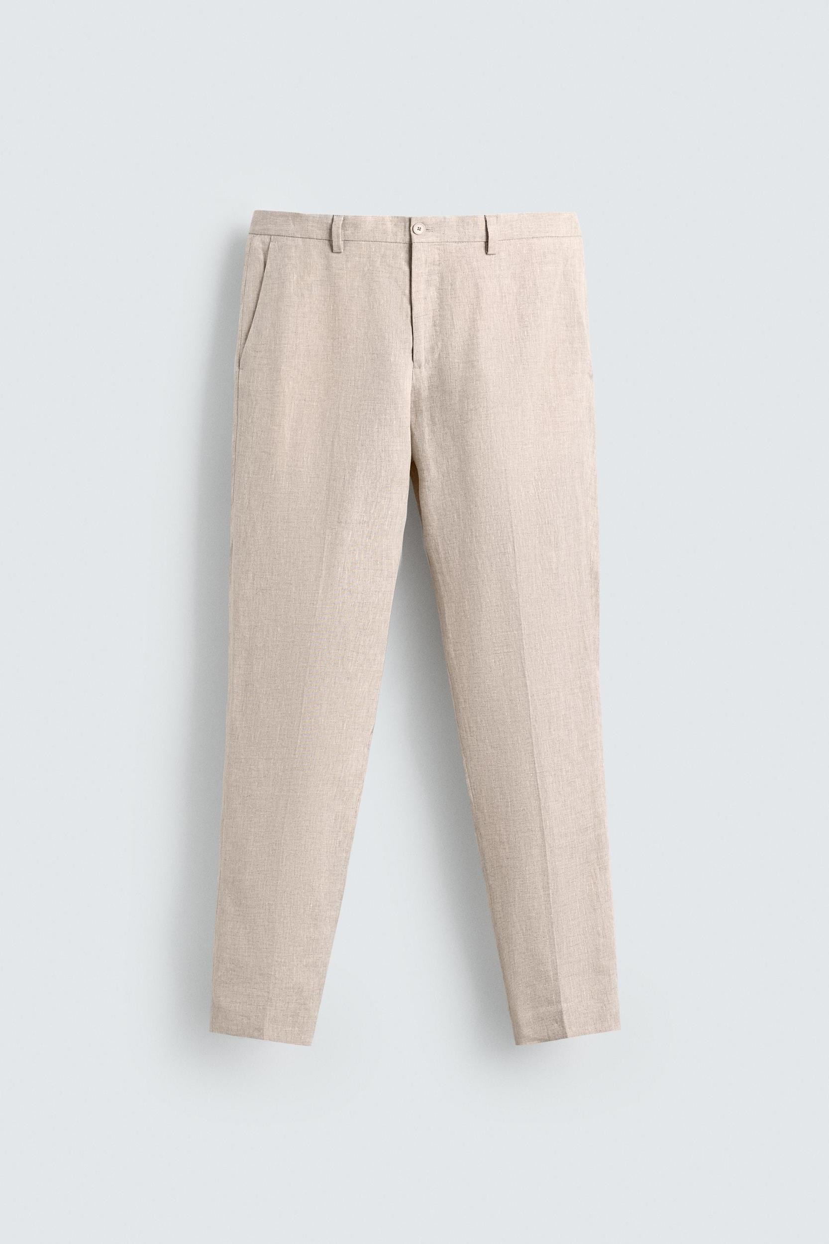 SUIT PANTS IN 100% LINEN Product Image