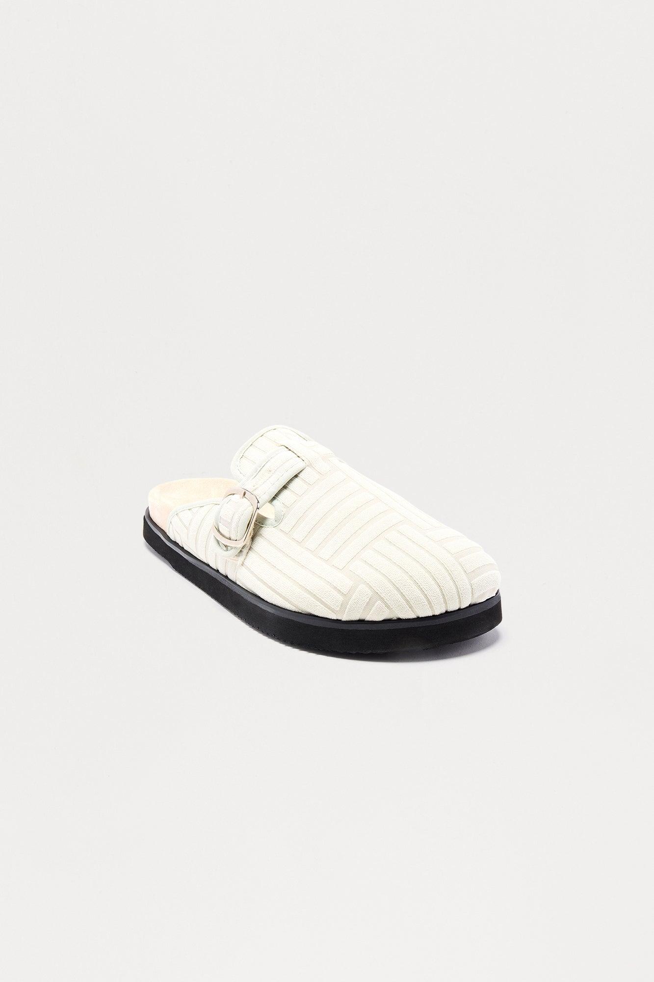 At The Chateau Terry Slip On Mule  - Grey Male Product Image