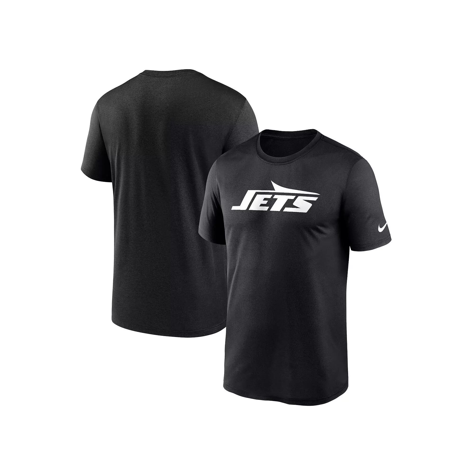 Men's Nike Black New York Jets Primetime Legend Wordmark Performance T-Shirt,  Product Image