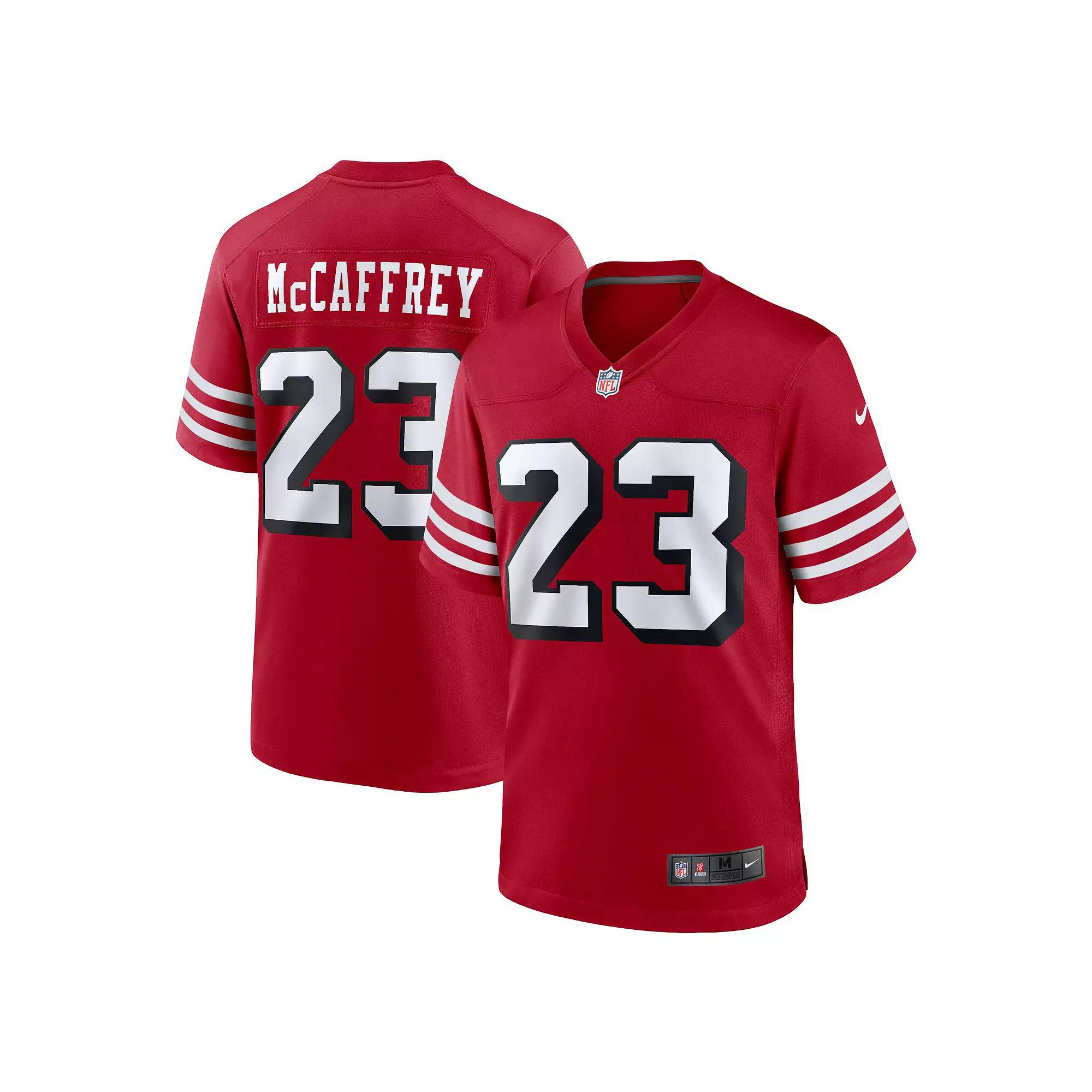 Men's Nike Christian McCaffrey Scarlet San Francisco 49ers Alternate Game Player Jersey,  Product Image