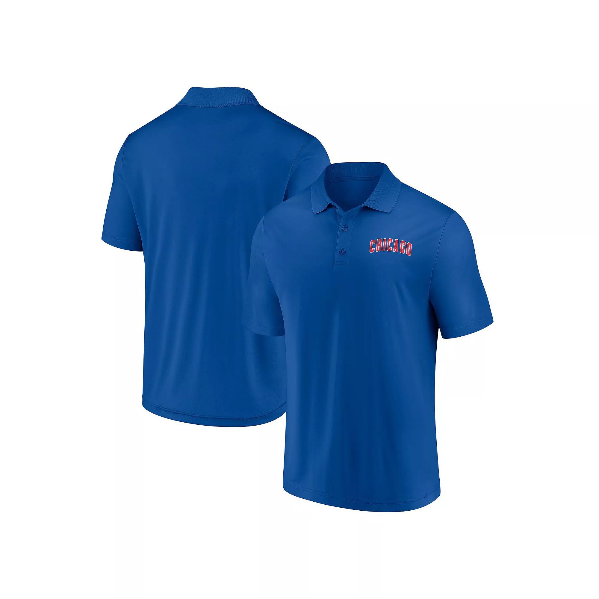 Men's Fanatics Royal Chicago Cubs Primary Logo Polo, Size: 5XL, Blue Product Image