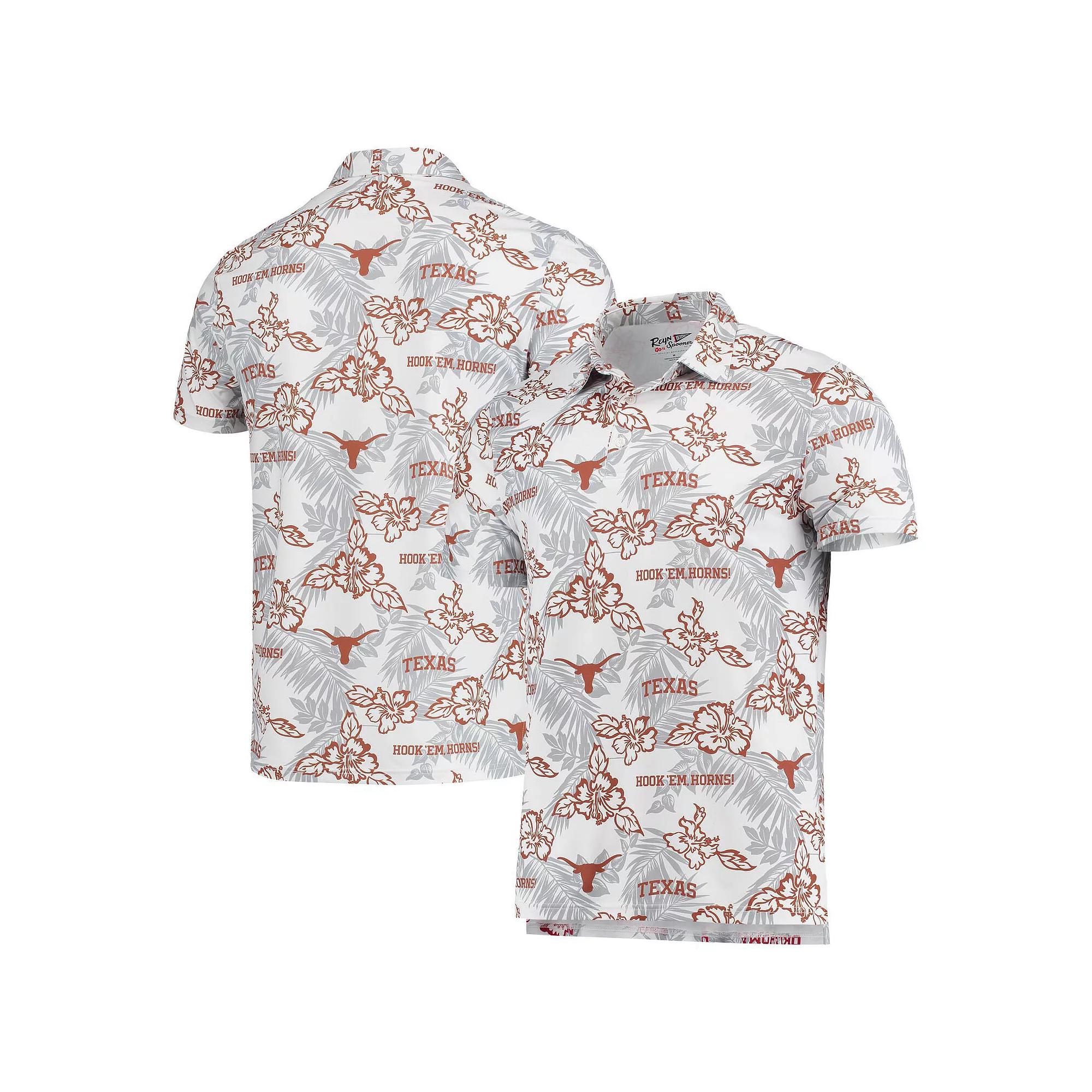 Men's Reyn Spooner White Texas Longhorns Performance Polo, Size: XL Product Image