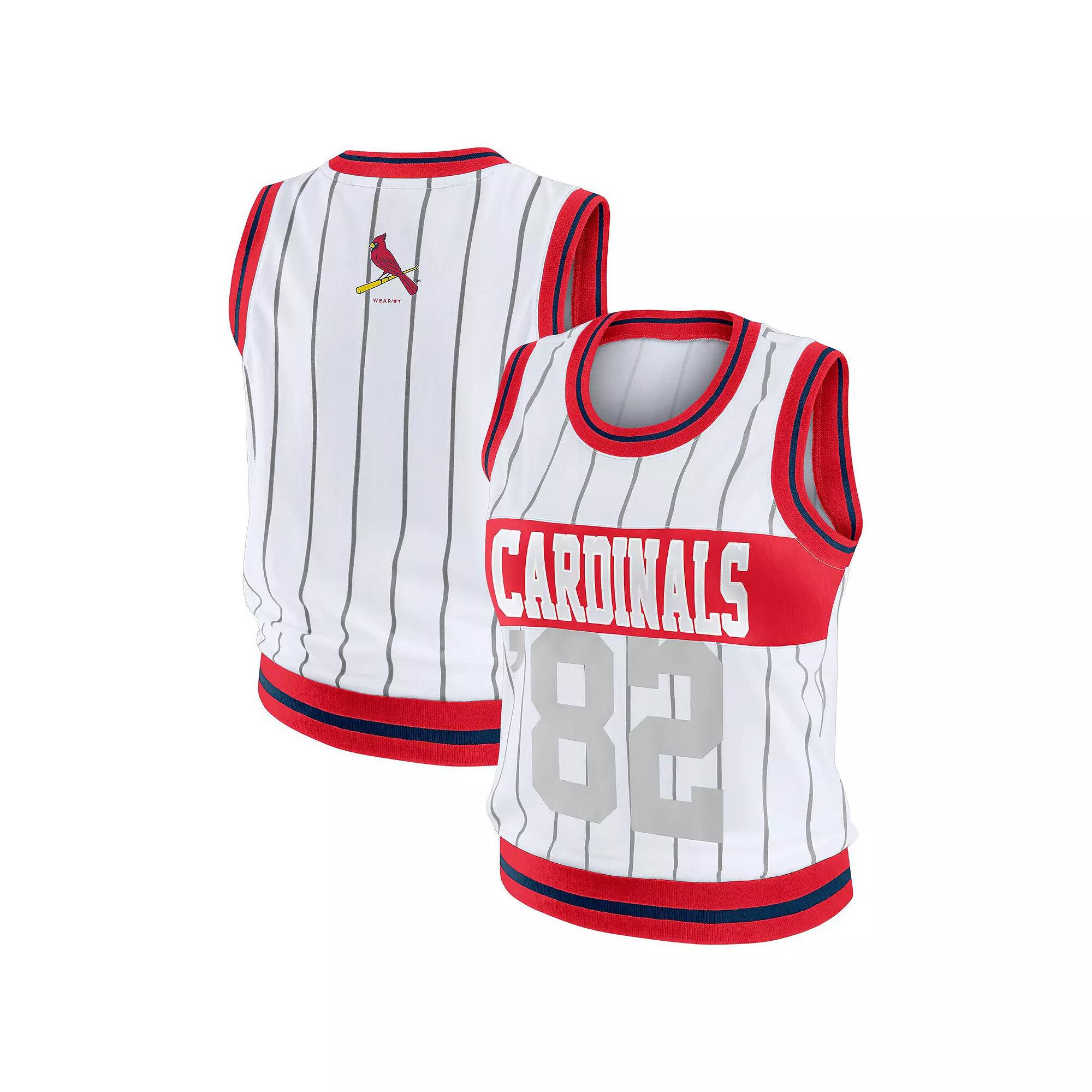Women's WEAR by Erin Andrews White St. Louis Cardinals Sporty Tank Top,  Product Image