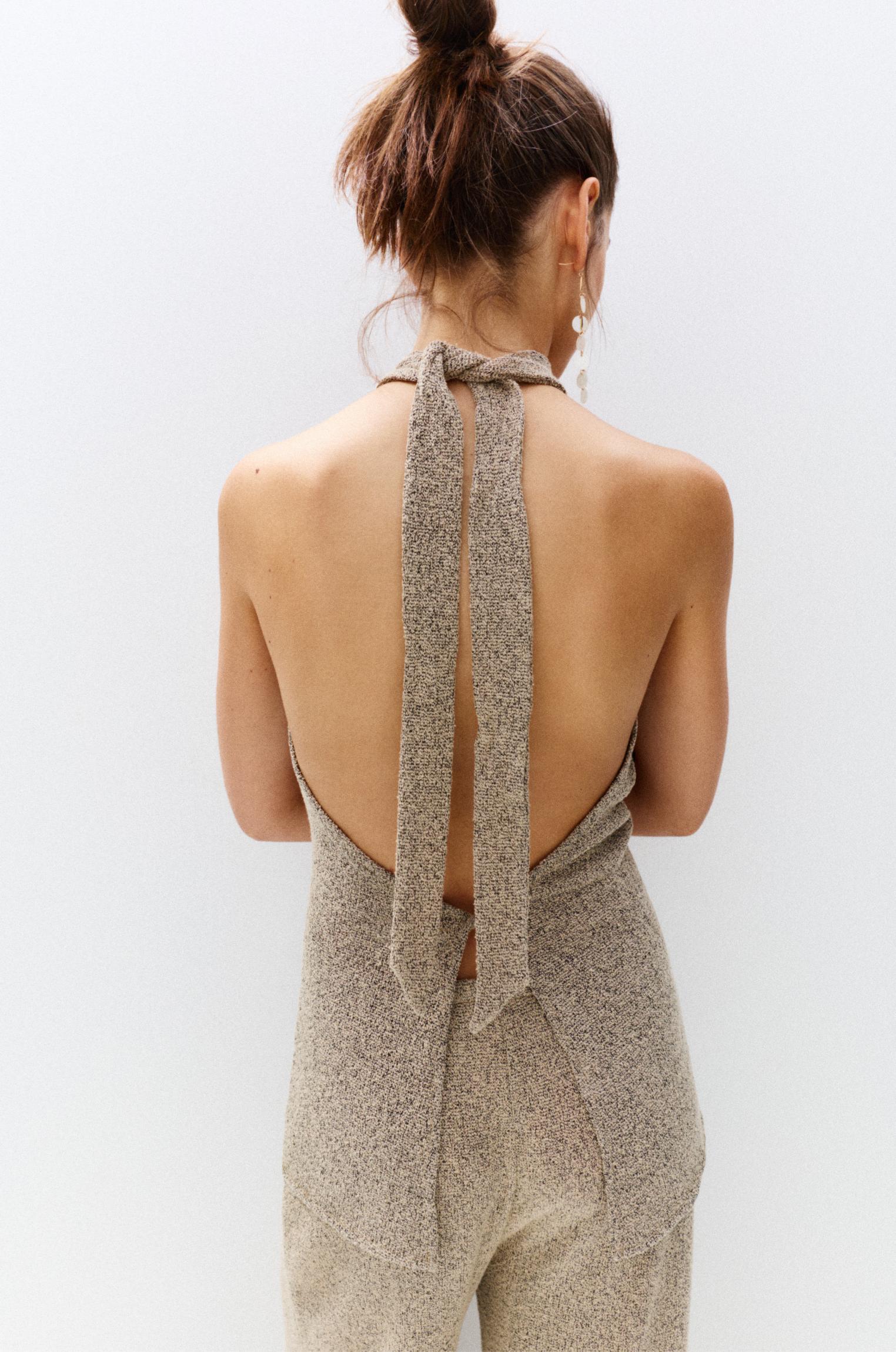 Knit halter top Product Image