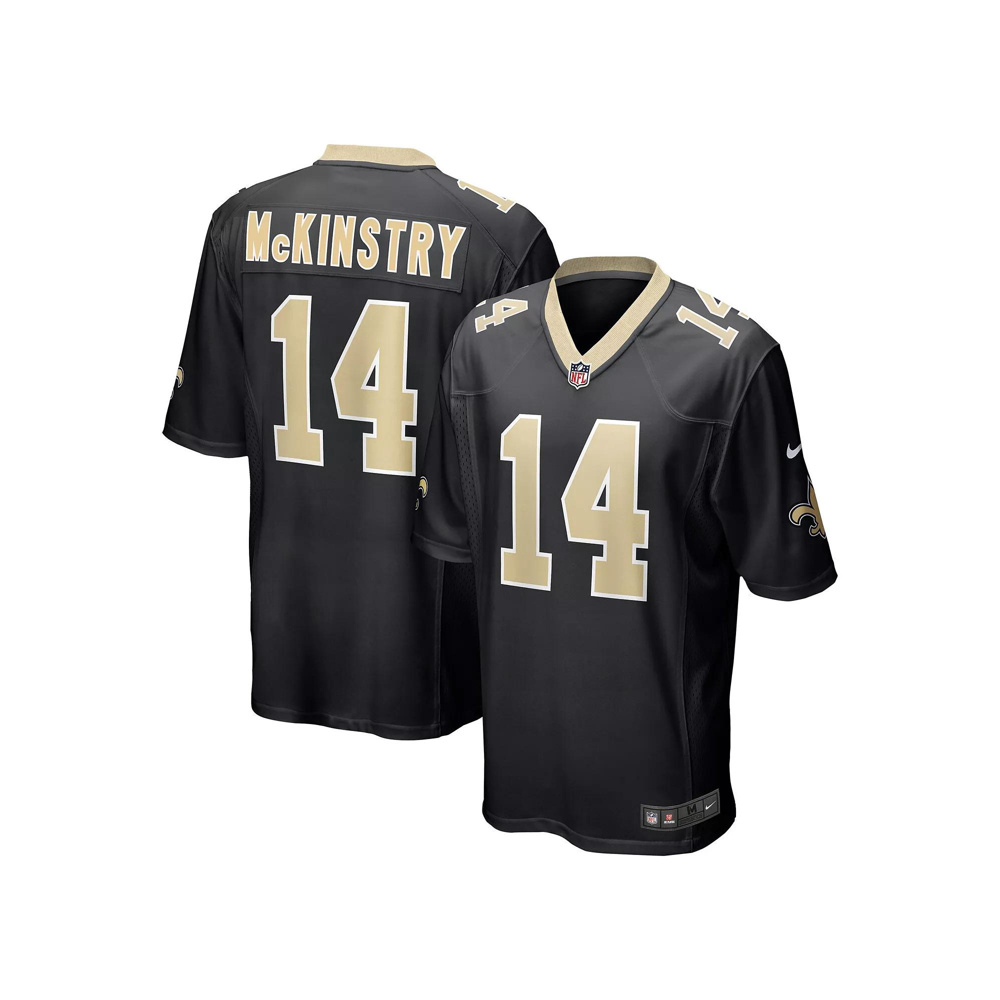 Men's Nike Ga'Quincy McKinstry Black New Orleans Saints Player Game Jersey,  Product Image