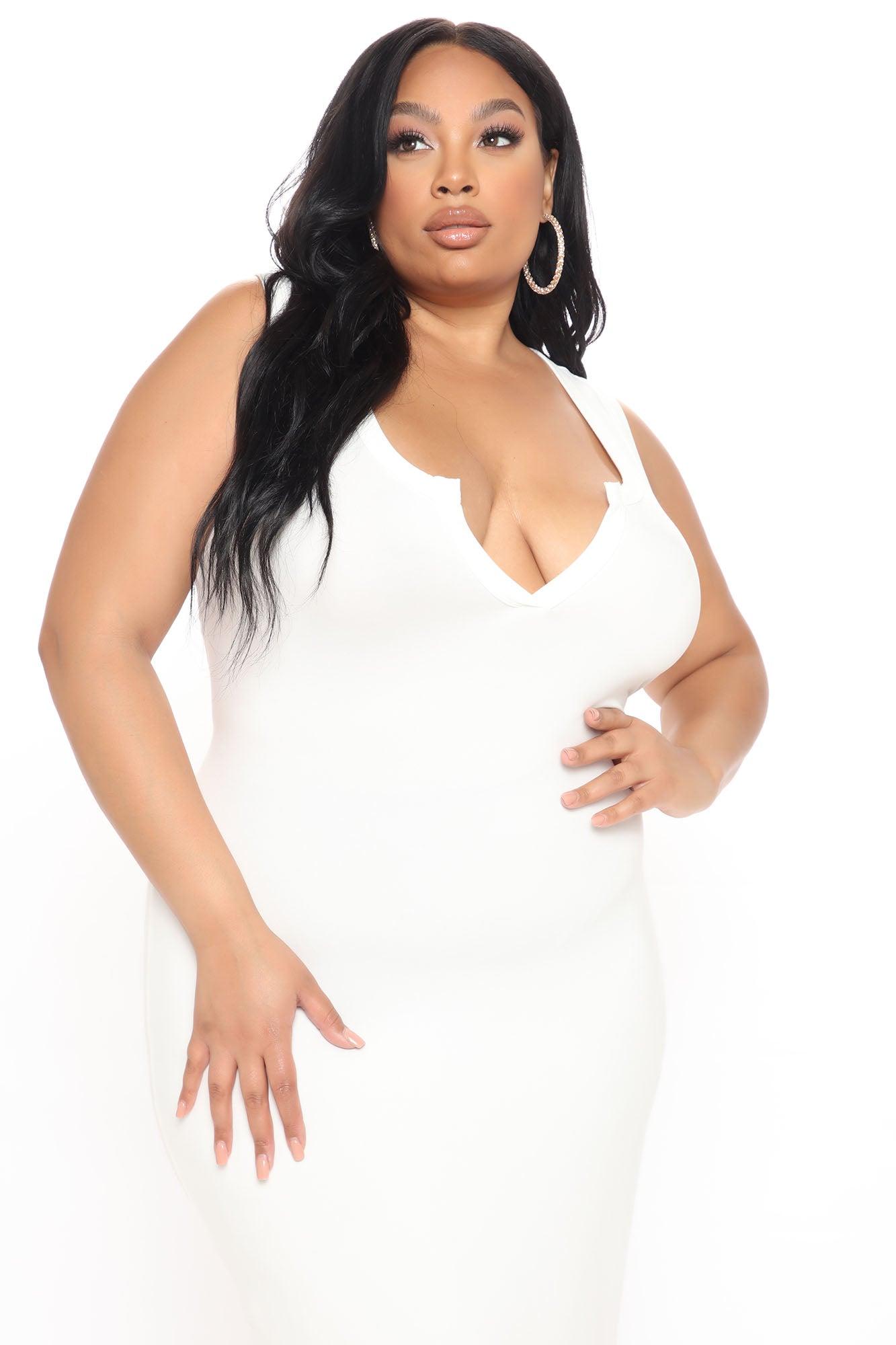 All You Need Midi Dress - White Product Image